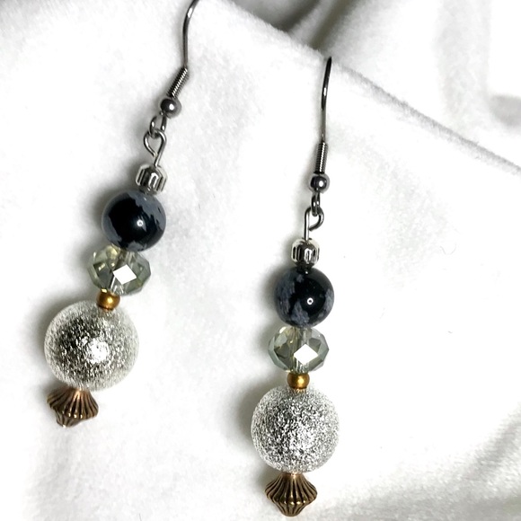Hand Crafted Jewelry - Handmade Earrings with Vintage and Modern Elements (E106-2H)
